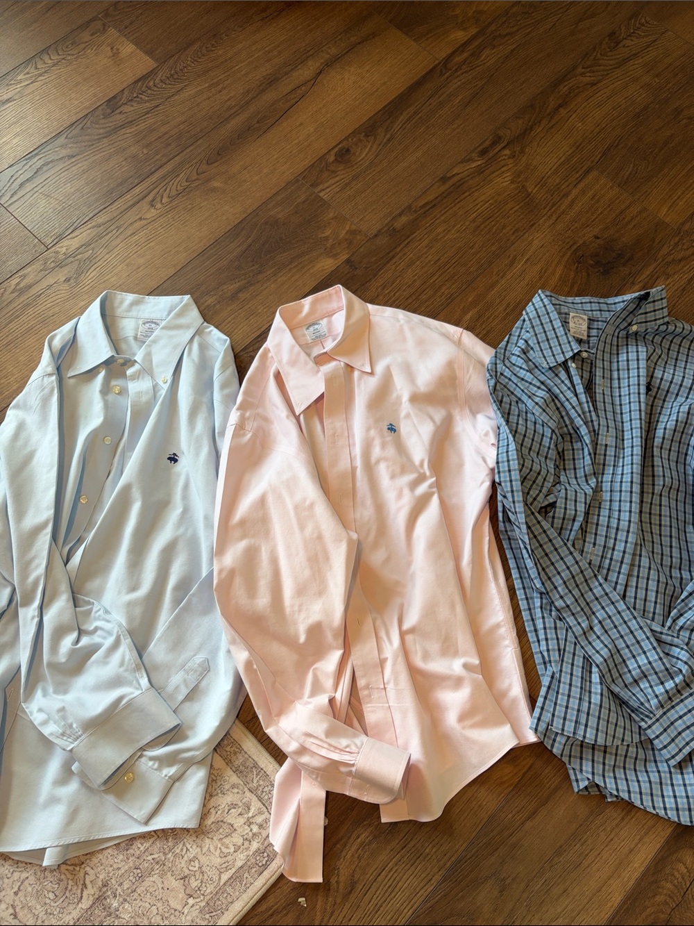 Brooks Brothers Regent 100% Cotton The original polo shirt button downs set of 3